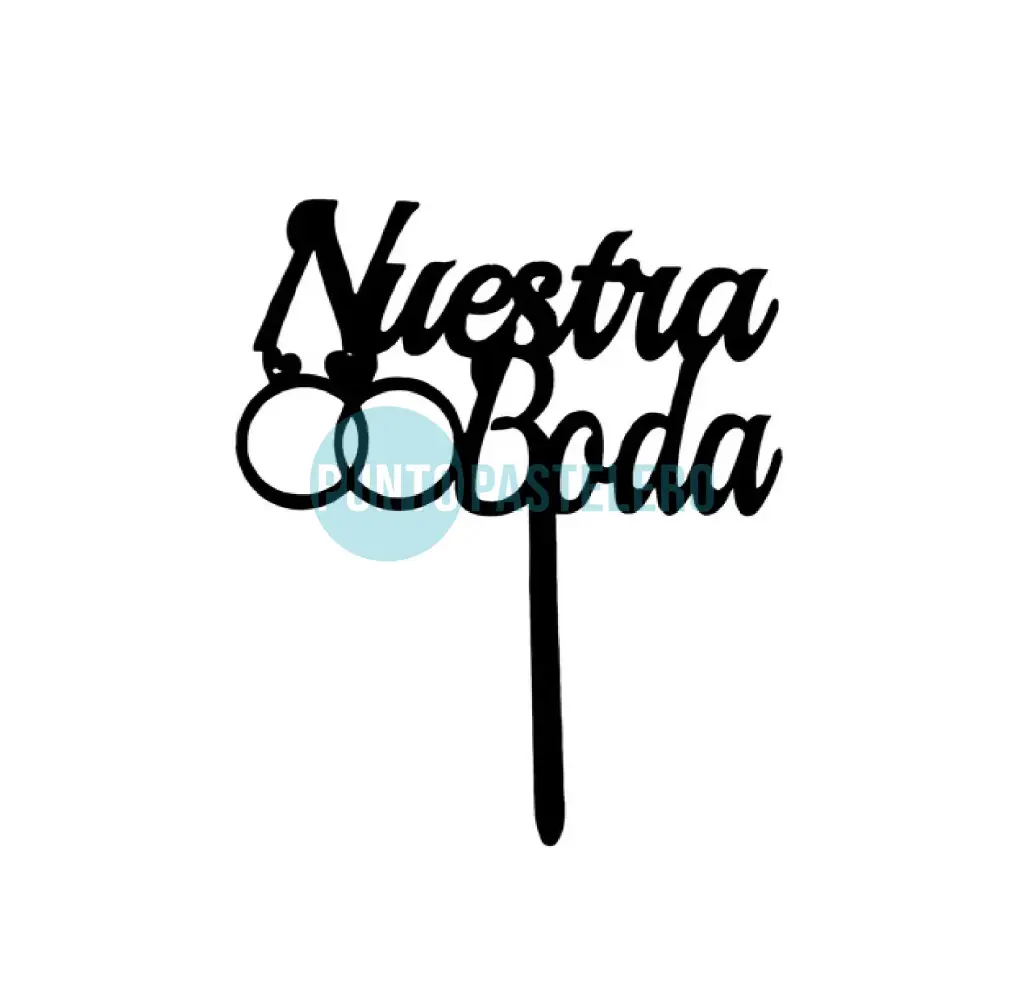 PINCHE FIBROFACIL "NUESTRA BODA" NEGRO