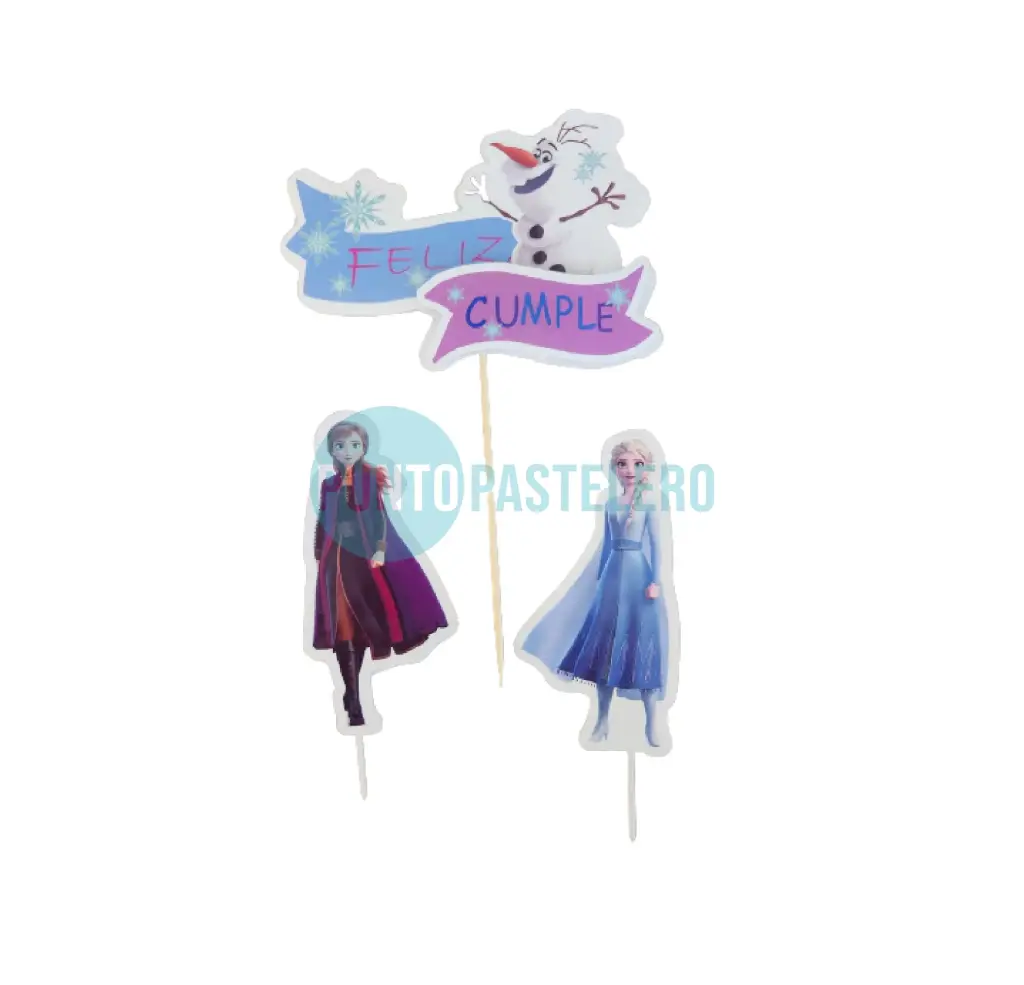 ADORNO SET FELIZ CUMPLE 3D FROZEN