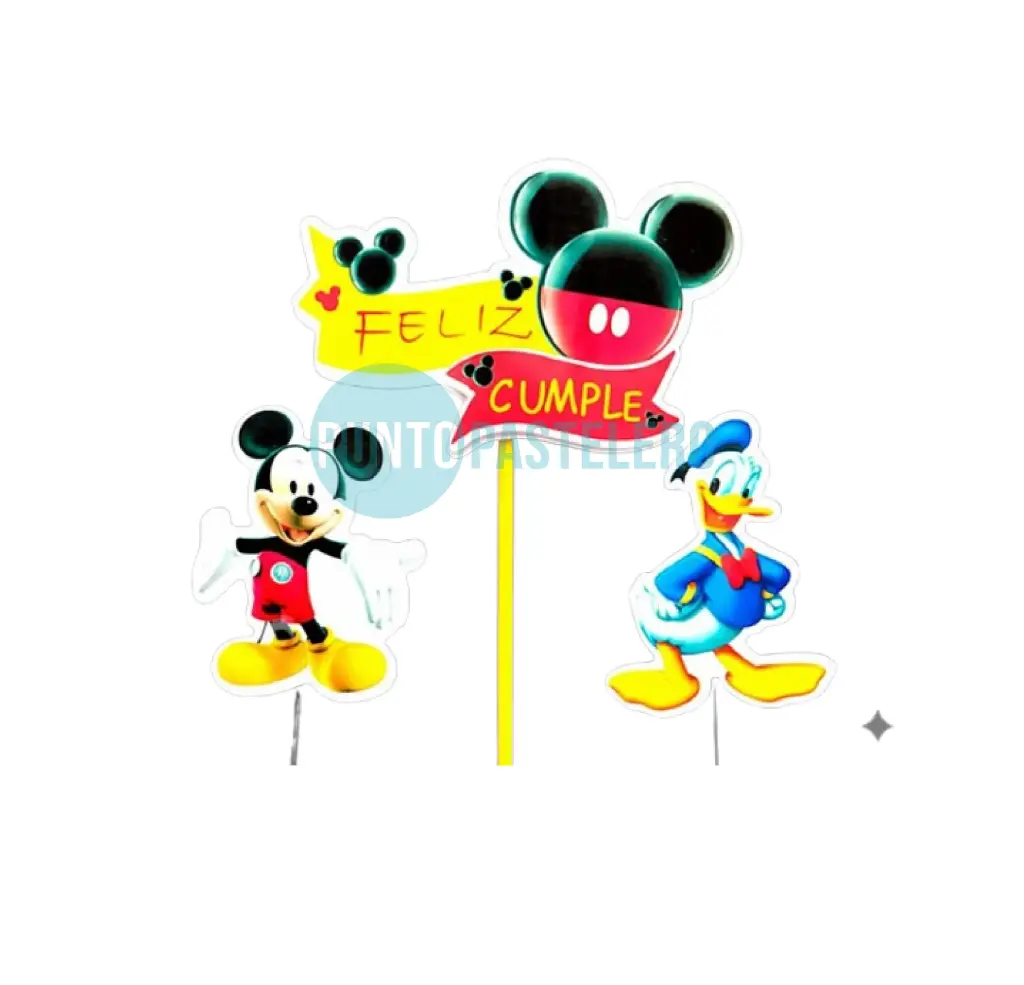 ADORNO SET FELIZ CUMPLE 3D MICKEY