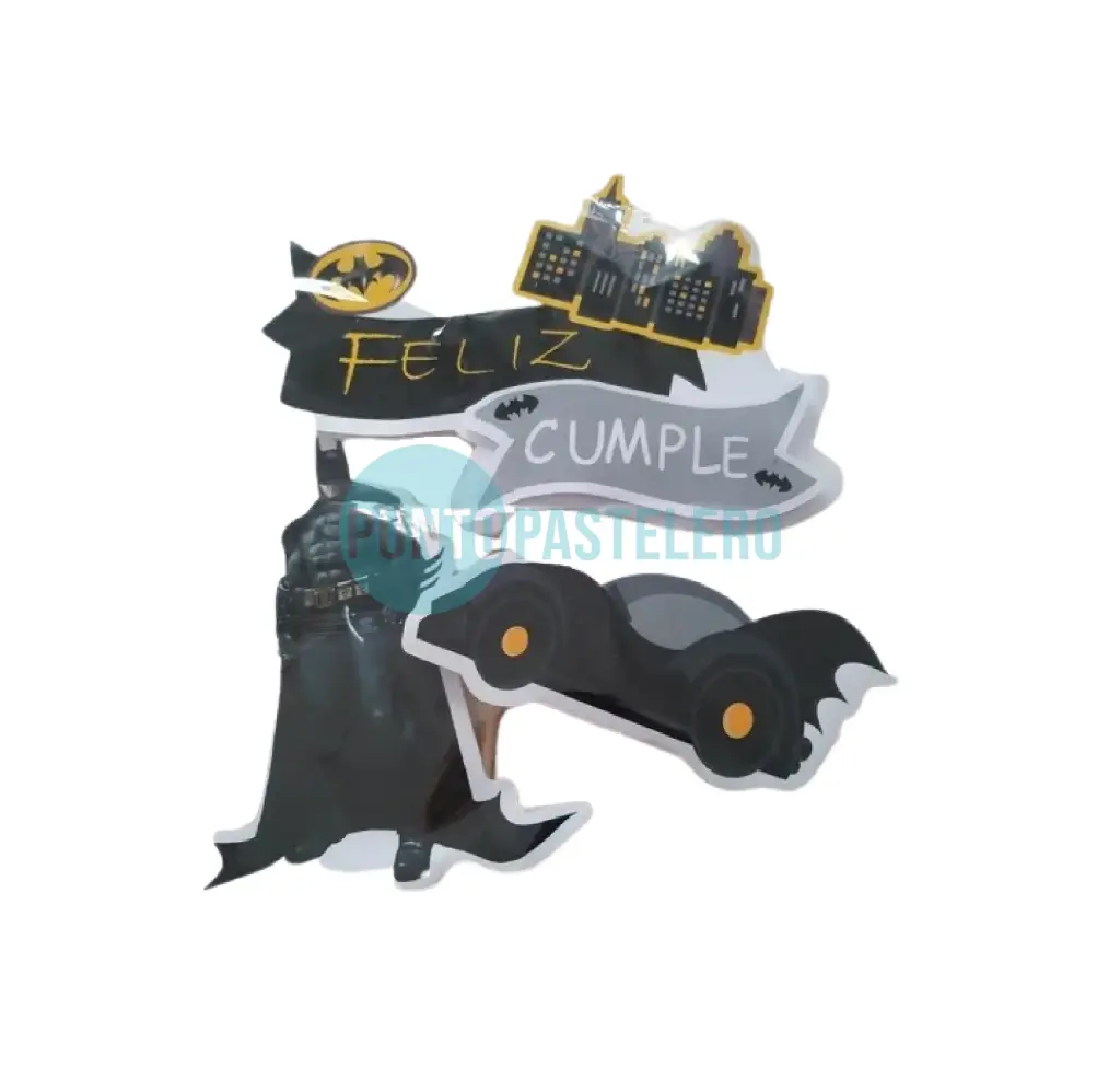 ADORNO SET FELIZ CUMPLE 3D BATMAN