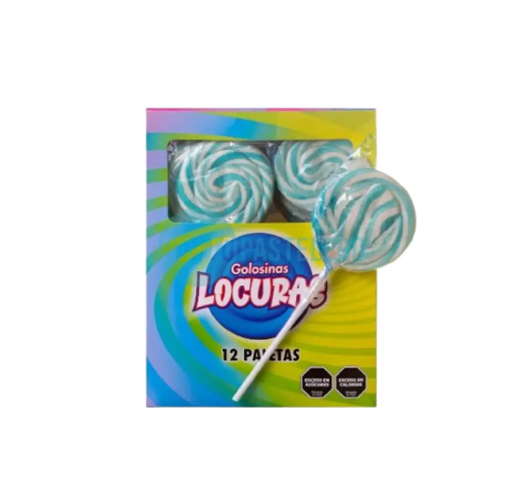 [000000044831] CHUPALETA CELESTE LOCURAS (X 12 U)