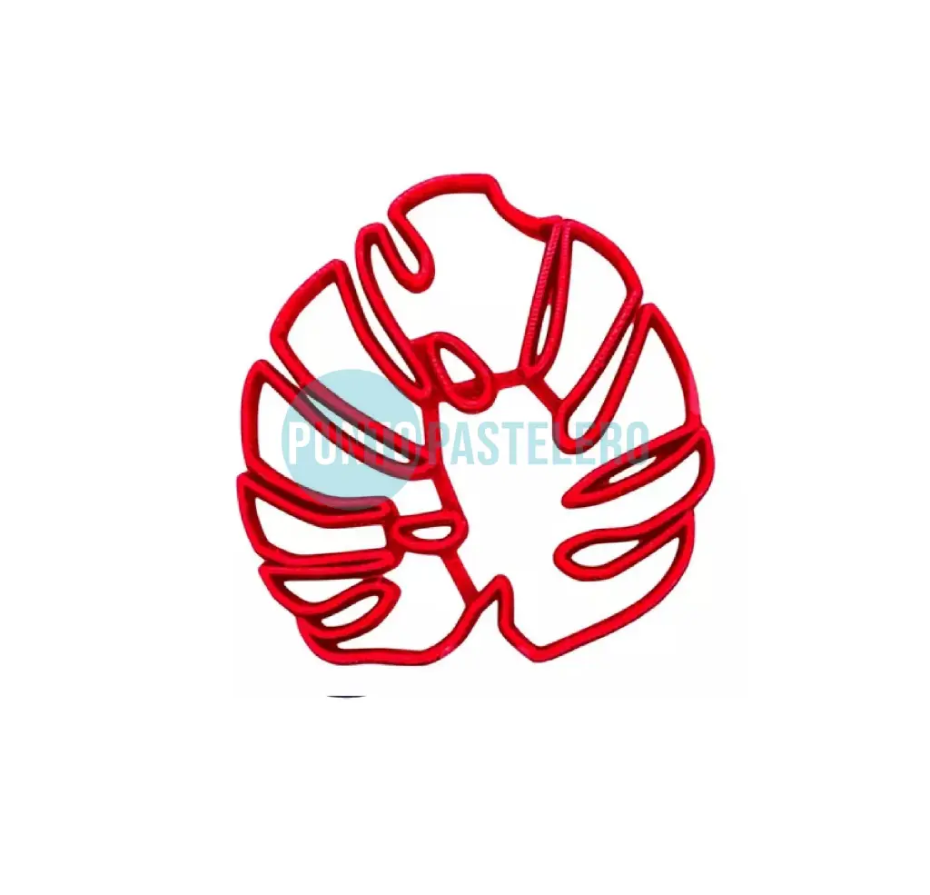 CORTANTE MARCADOR PLASTICO 3D HOJA TROPICAL [2-3]