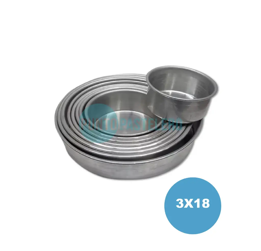 TORTERA FIJA 3 CM DE ALTO - 18 CM DIAMETRO (MULTY)