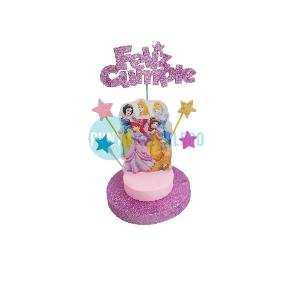 ADORNO TORTA BASE GIBREADA PRINCESAS