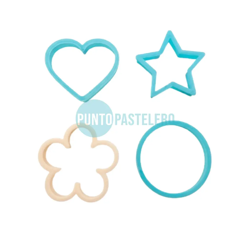 [000000046292] CORTANTE MARCADOR PLASTICO 3D SET FORMITAS VARIAS (ESTRELLA-CORAZON-FLOR-CIRCULO) [CAJA 21]