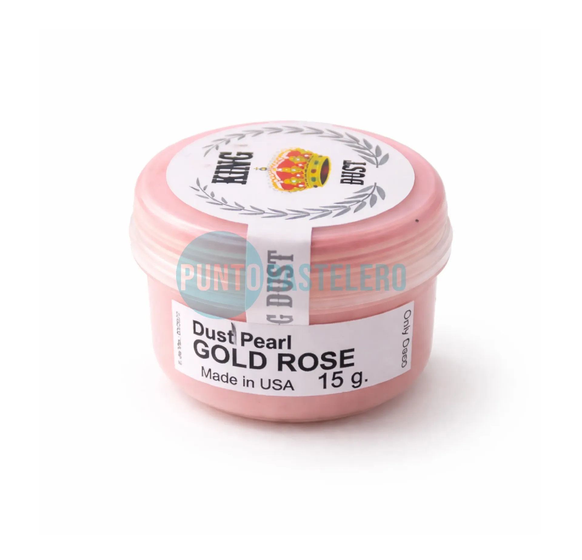 COLORANTE EN POLVO LIPOSOLUBLE KING DUST ROSA GOLD (X 15 GR.)