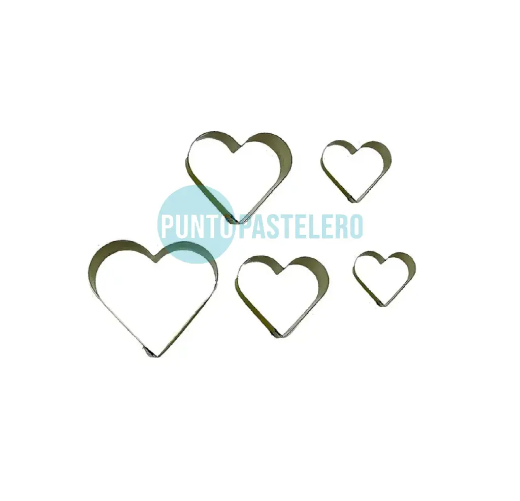 SET CORTANTE FLOGUS COLORS CORAZON (5 U.) [CAJA 6]