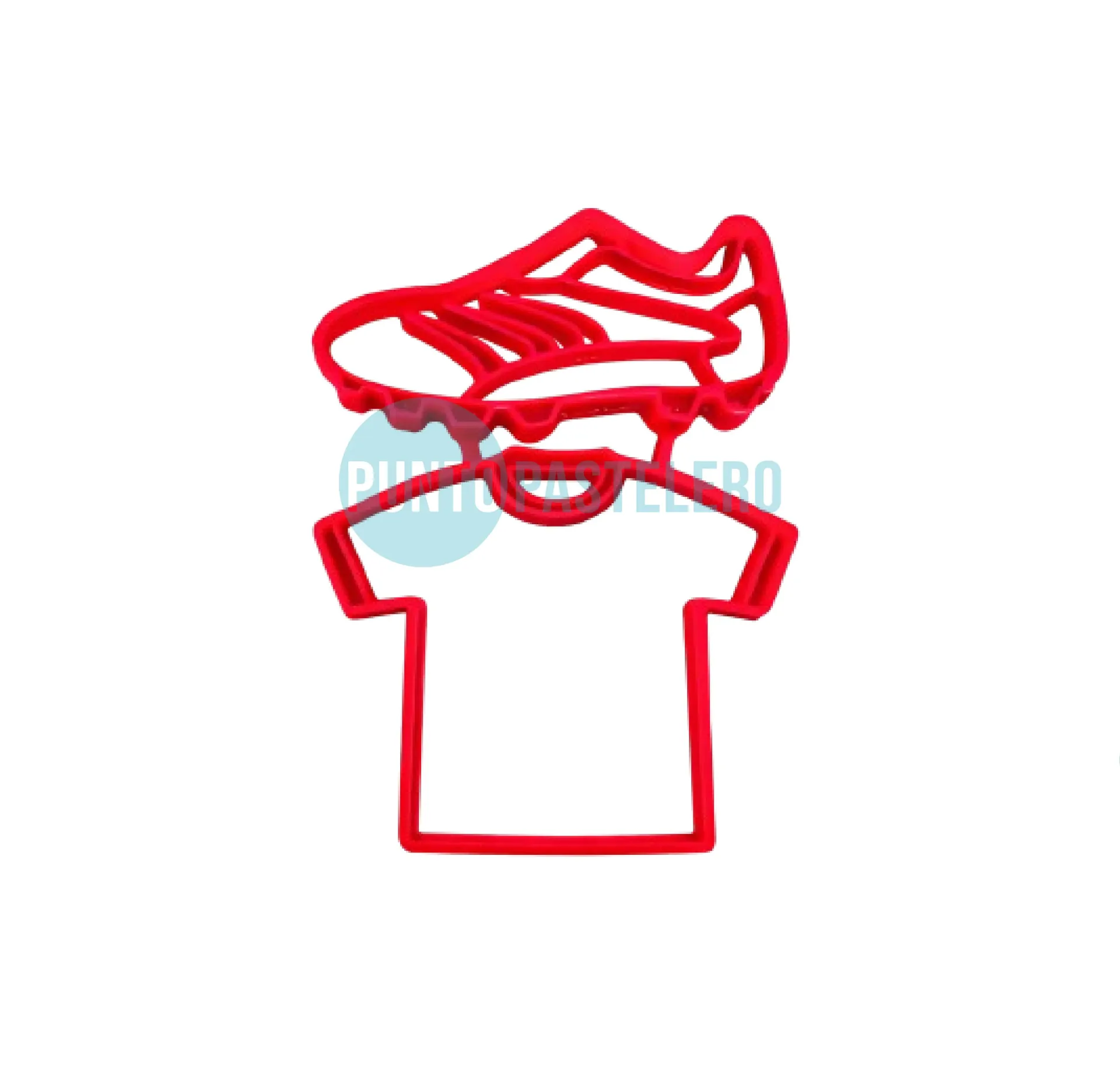 SET CORTANTE MARCADOR PLASTICO CAMISETA Y BOTIN (2 U.) [4-3]