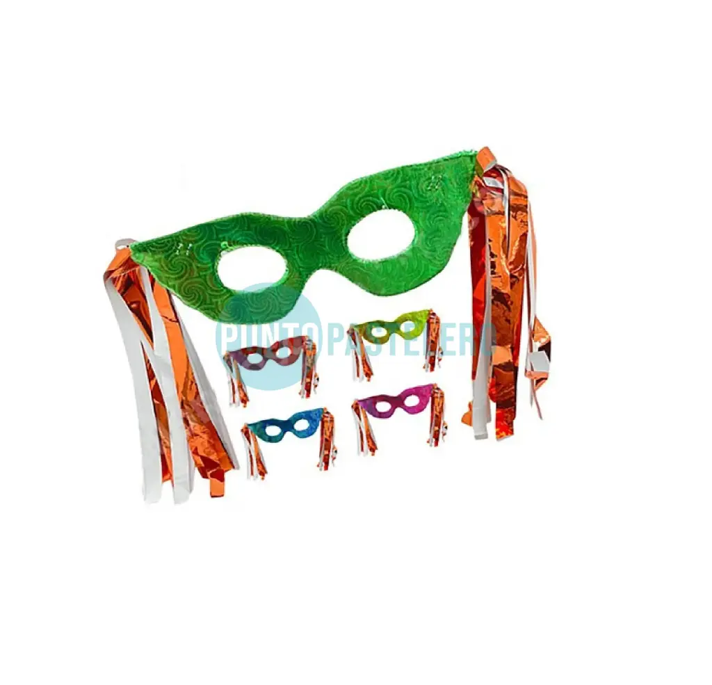 ANTIFAZ HOLOGRAFICO CON FLECOS SURTIDOS (X 10 U.)