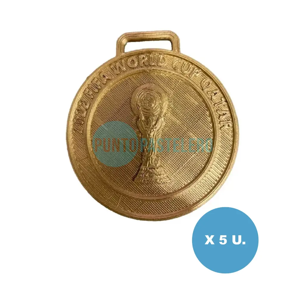 MEDALLA COPA DEL MUNDO DE FUTBOL DESIGN (5 U.)