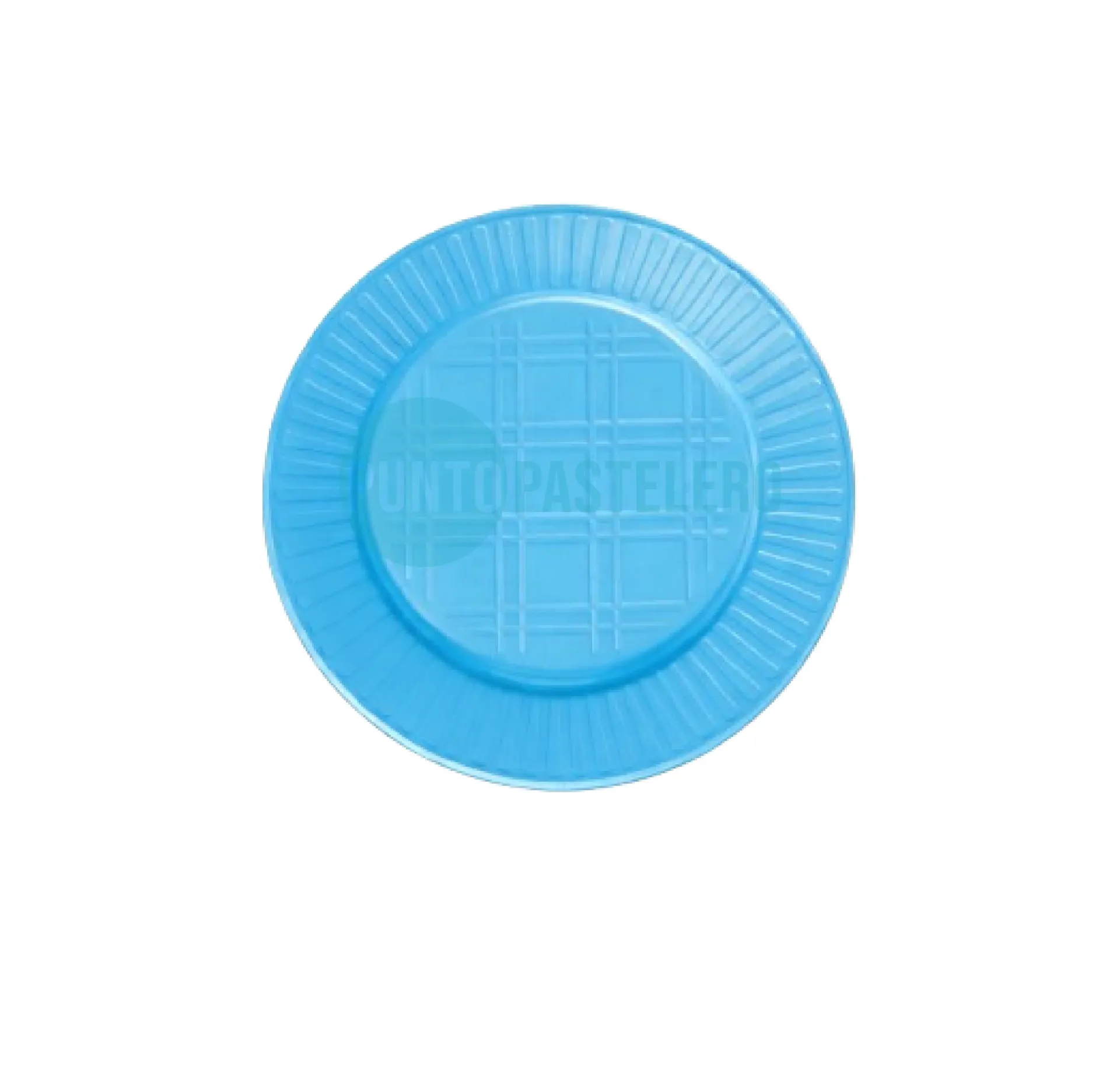PLATO DESCARTABLE EA CELESTE PASTEL 17 CM (X 50 U.)