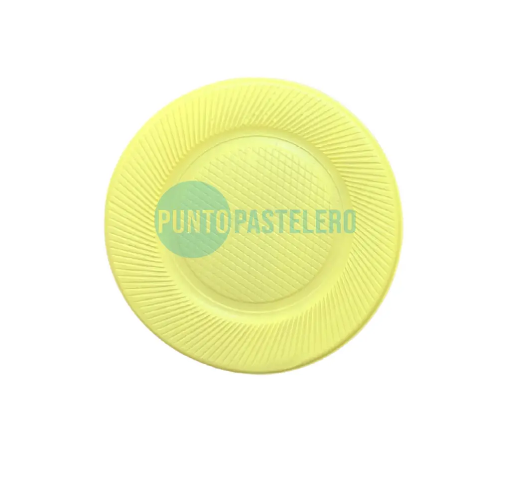 [000000049860] PLATO GRANDE AMARILLO PASTEL P22 (X 25 U.)