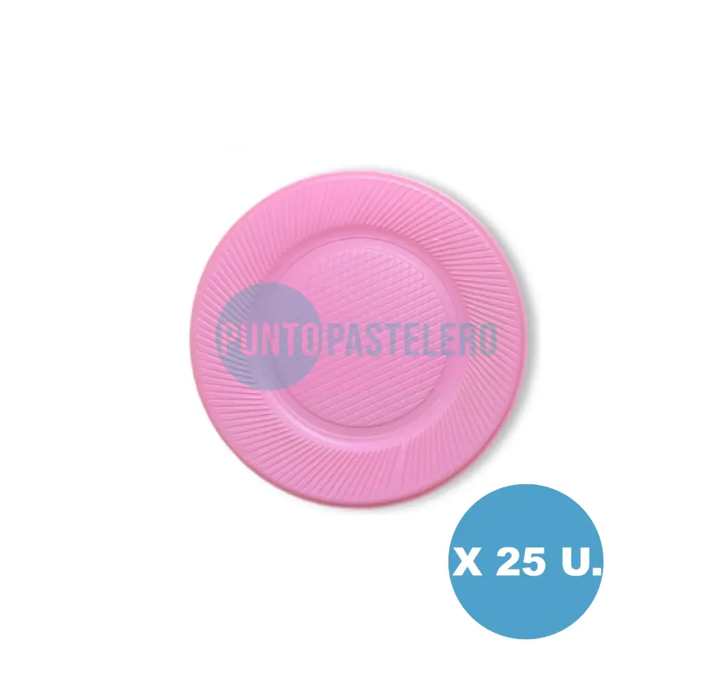 PLATO GRANDE ROSA P22 (X 25 U.)