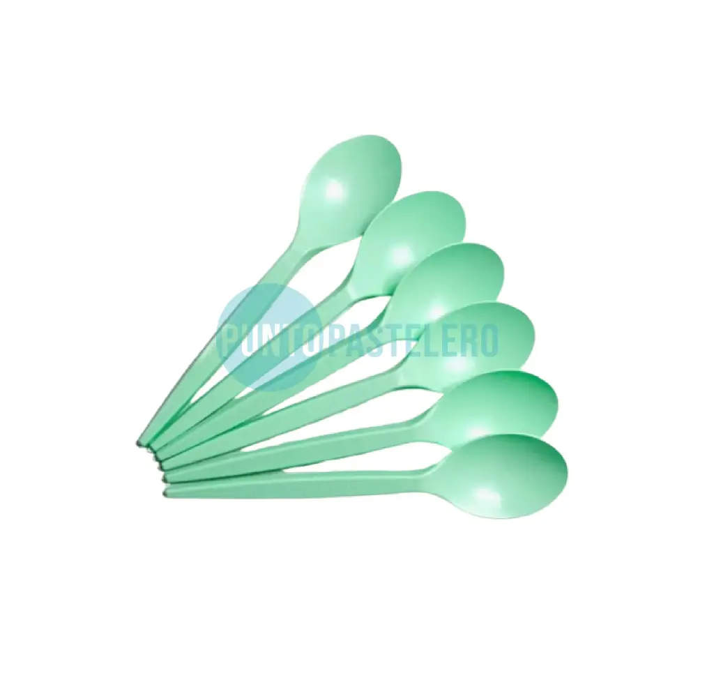 [000000050390] CUCHARA SUNDAE VERDE PASTEL BANPLAST (X 50 U.)