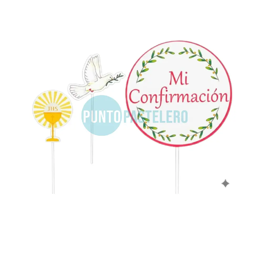 ADORNO PINCHE MI CONFIRMACION (3 PZ)