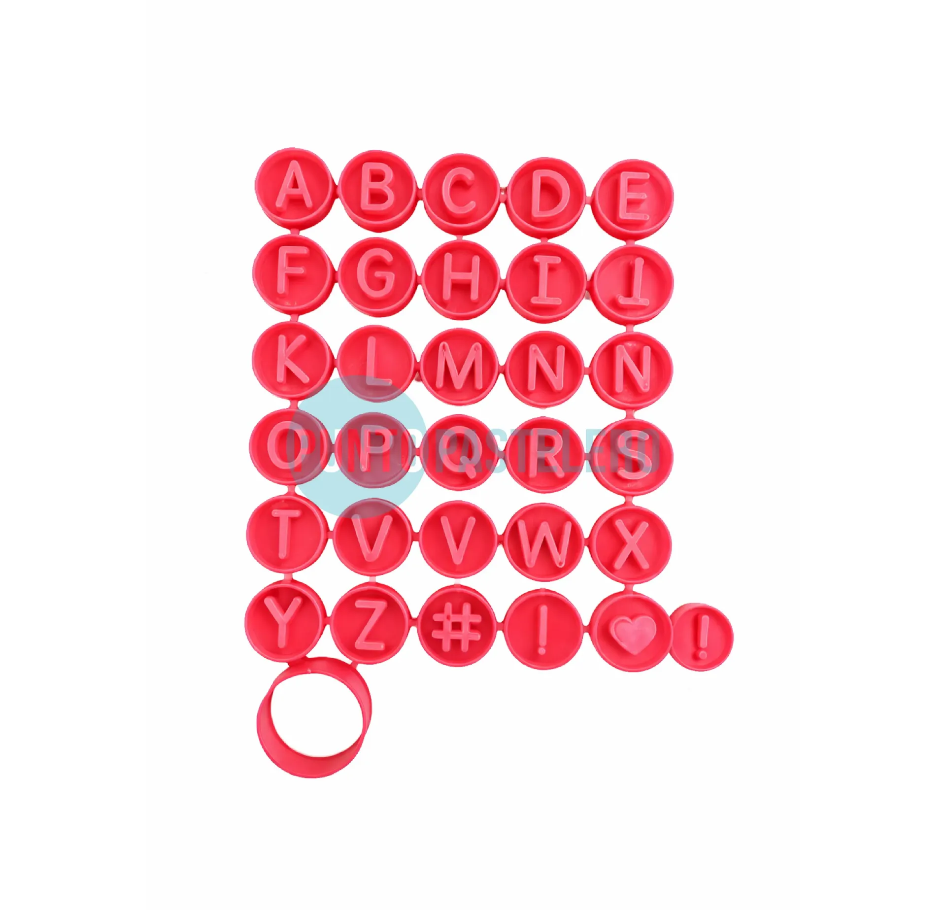 CORTANTE MARCADOR PLASTICO 3D SET ABECEDARIO [P]