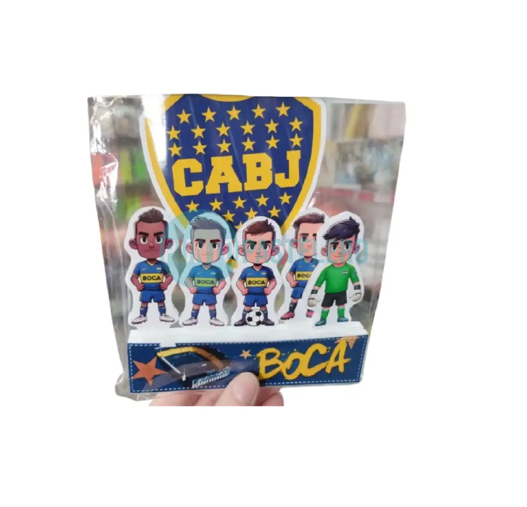 ADORNO PINCHE JUGADORES BOCA JUNIORS CON ESCUDO (6 U.)