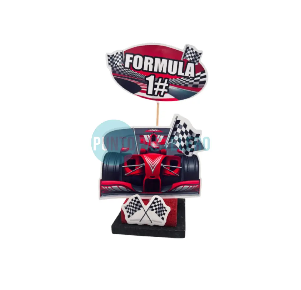 ADORNO TORTA BASE GIBREADA AUTO DE CARRERA
