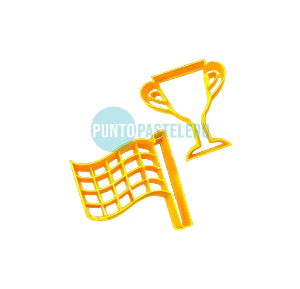 CORTANTE MARCADOR PLASTICO 3D BANDERA-COPA