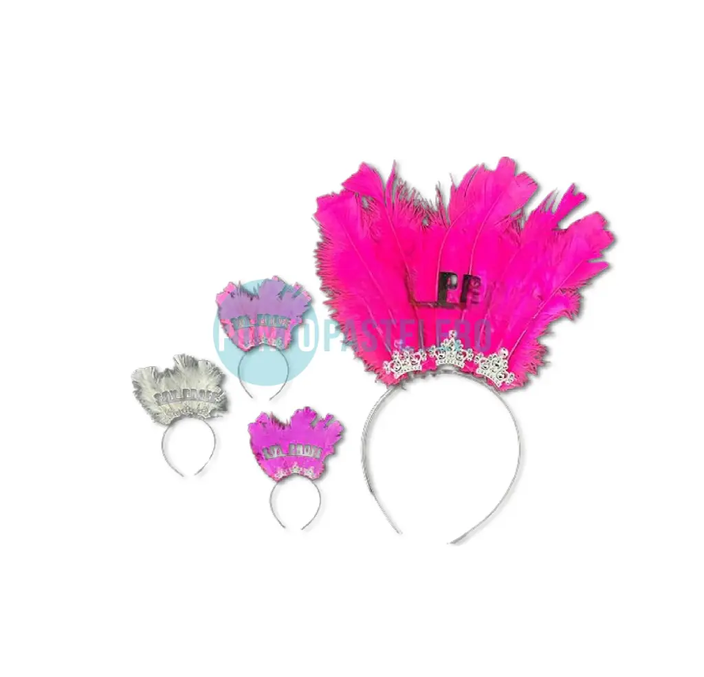 VINCHA FRASE "SOY PROFE" CON PLUMAS