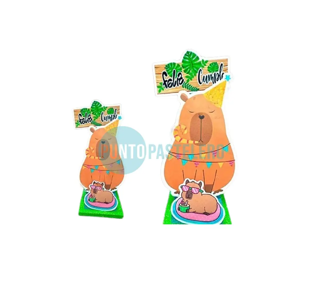 ADORNO TORTA BASE GIBREADA CAPIBARA