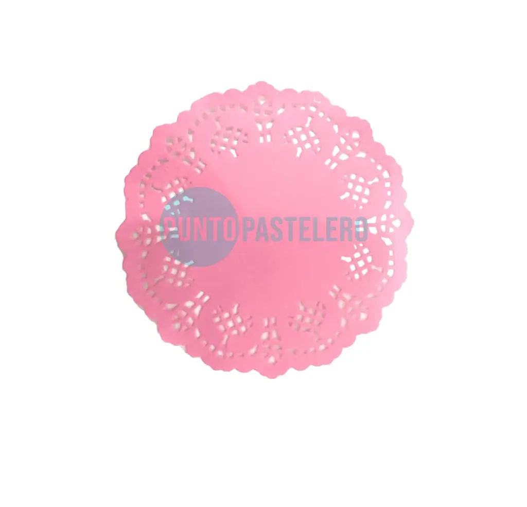 [121000010] PACK BLONDA REDONDA ROSA 10 CM (100 U.)