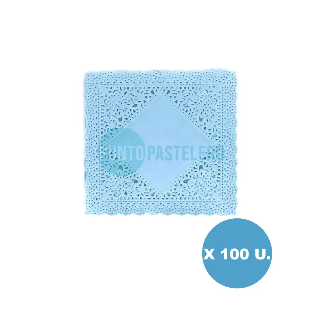PACK BLONDA CUADRADA CELESTE 9X9 CM (100 U.)
