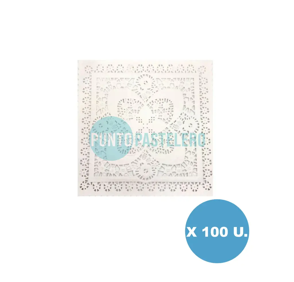 PACK BLONDA CUADRADA BLANCA 9X9 CM (100 U.)