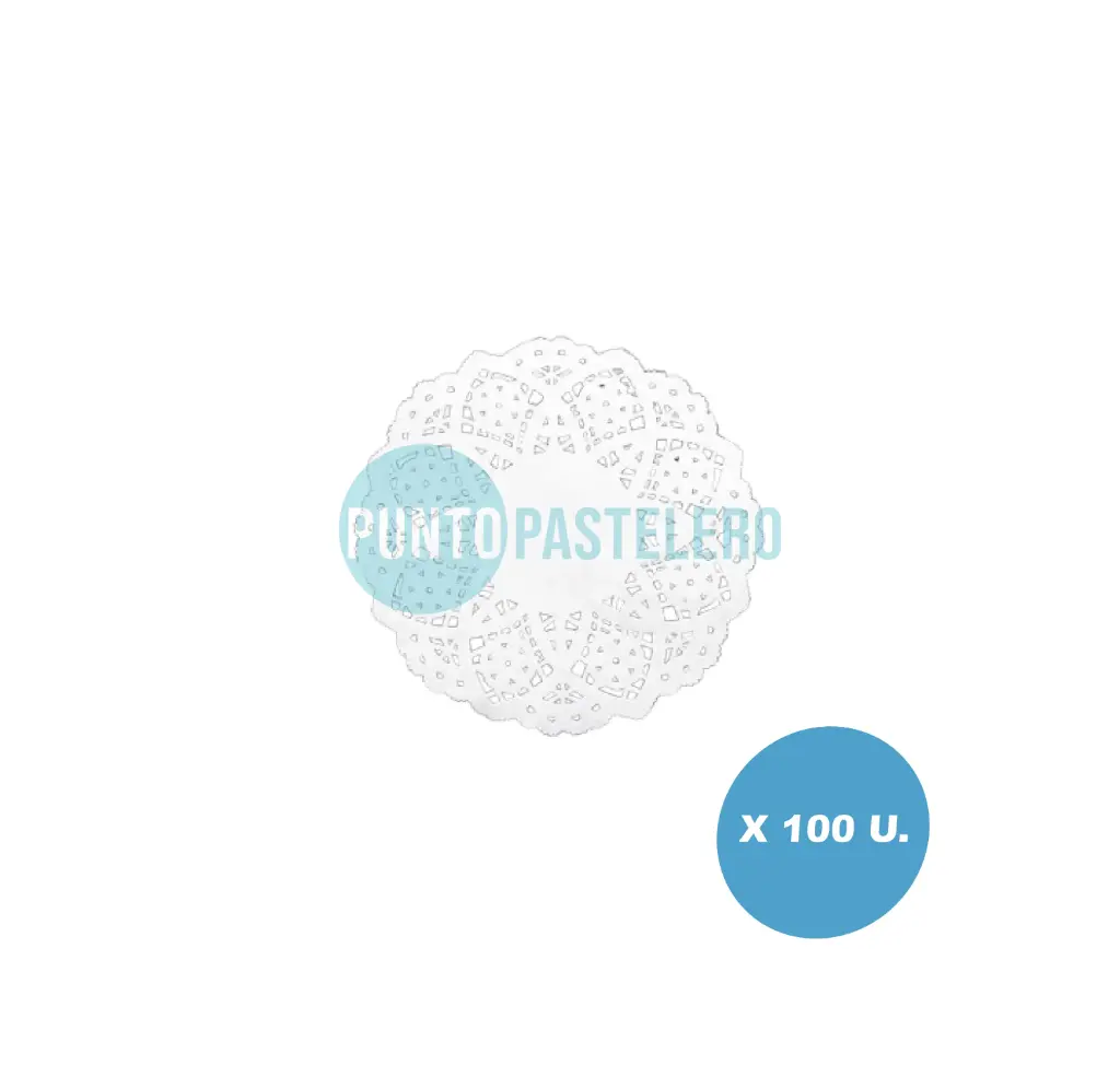 [11000010] BLONDA REDONDA BLANCA 10 CM (X 100 U.)