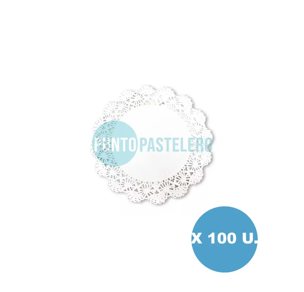 BLONDA REDONDA BLANCA 13 CM (100 U.)