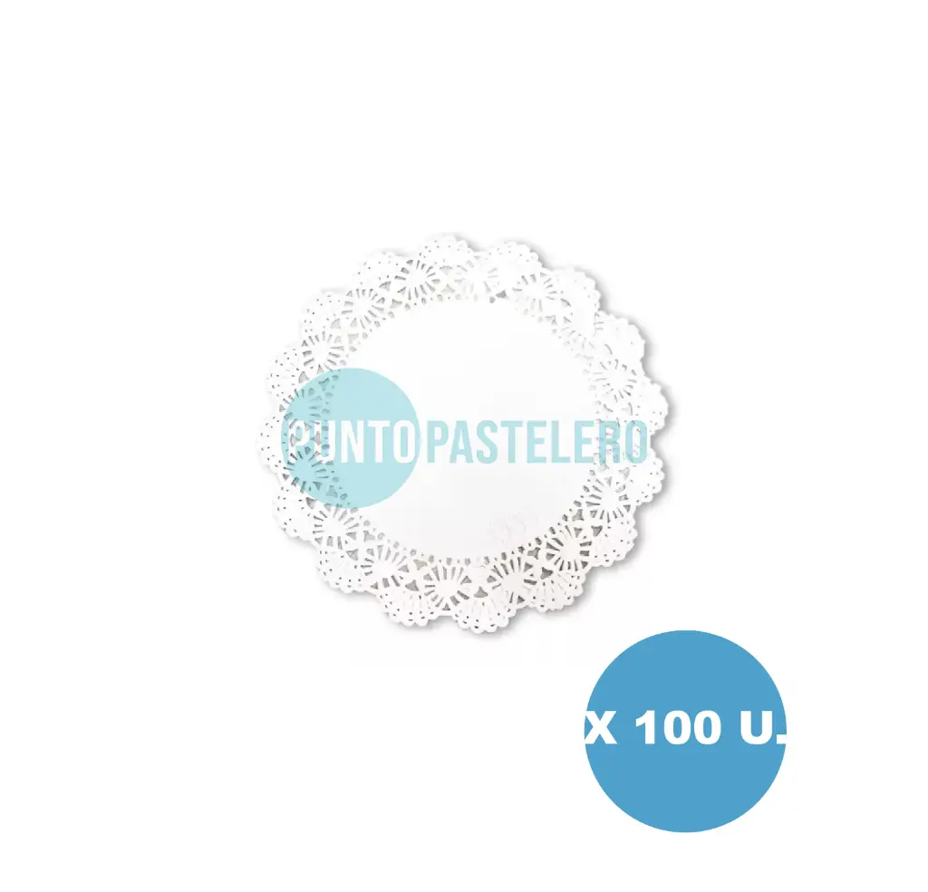 [11000015] BLONDA REDONDA BLANCA 15 CM (100 U.)