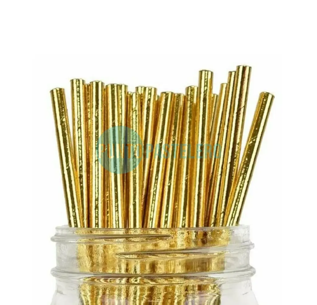 SORBETE POLIPAPEL DORADO (X 25 U.)