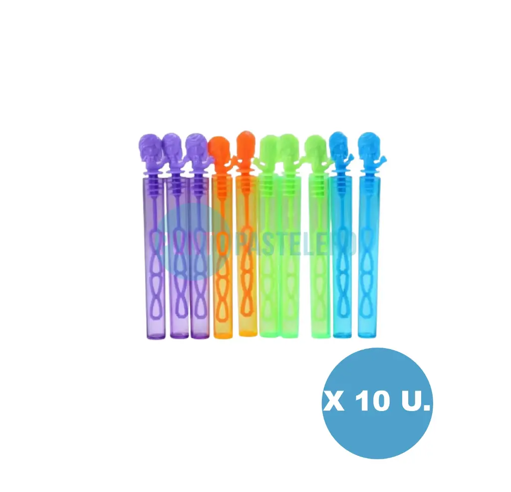 BURBUJERO SIRENA MINI TUBO (X 10 U.)