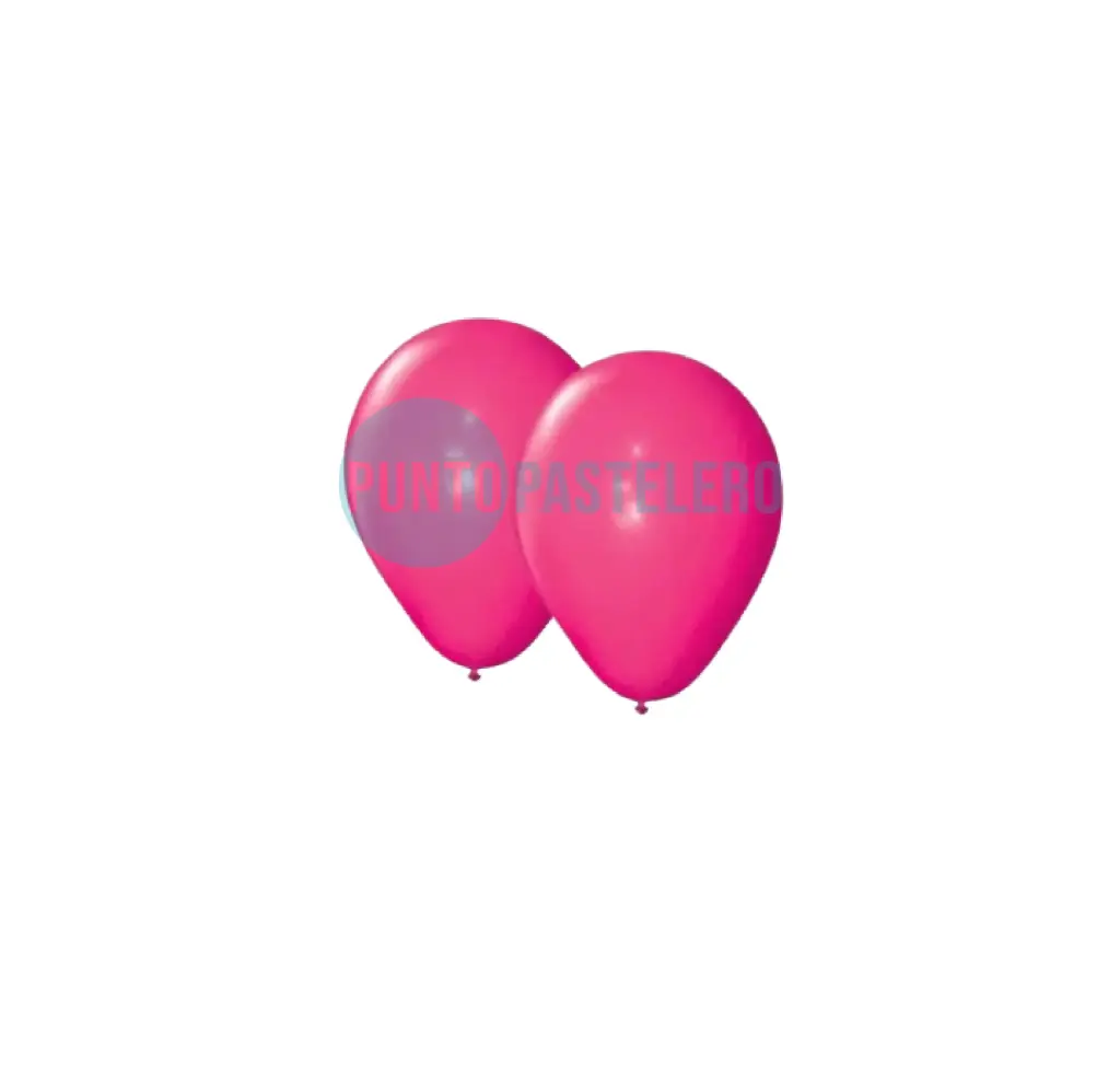 PACK GLOBO FIESTA LOCA LISO 9" FUCSIA (X 50 U.)