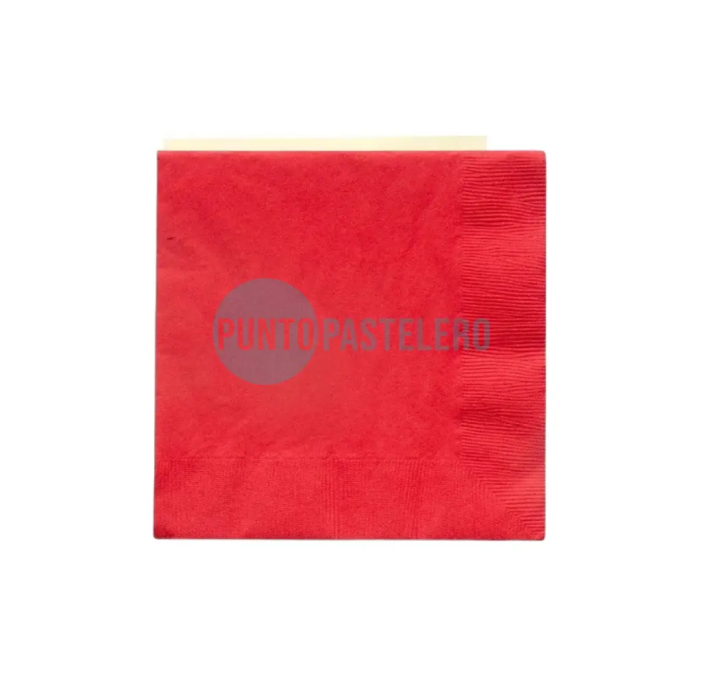 SERVILLETA TISSUE LISA ROJA SWEETY 32X32 (X 20 U.)
