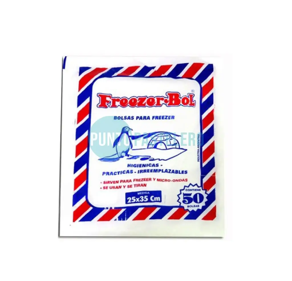 BOLSA PARA FREEZER/MICRO-ONDAS 25X35 CM (X 50 U.)