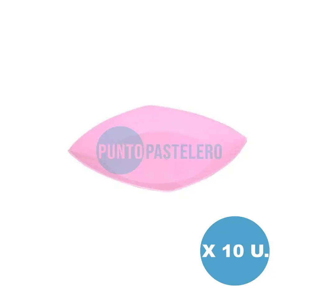 [7798098706050] PLATO KOVALPLAST 17 CM ROSA (10 U.)