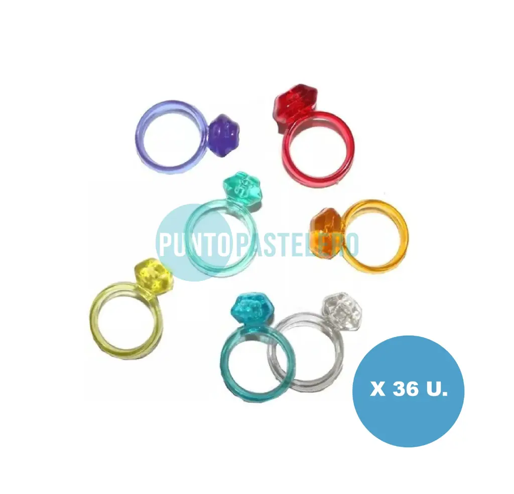 MINIATURA ANILLO BRILLO Y DIAMANTE ROTTI (X 36 U.)