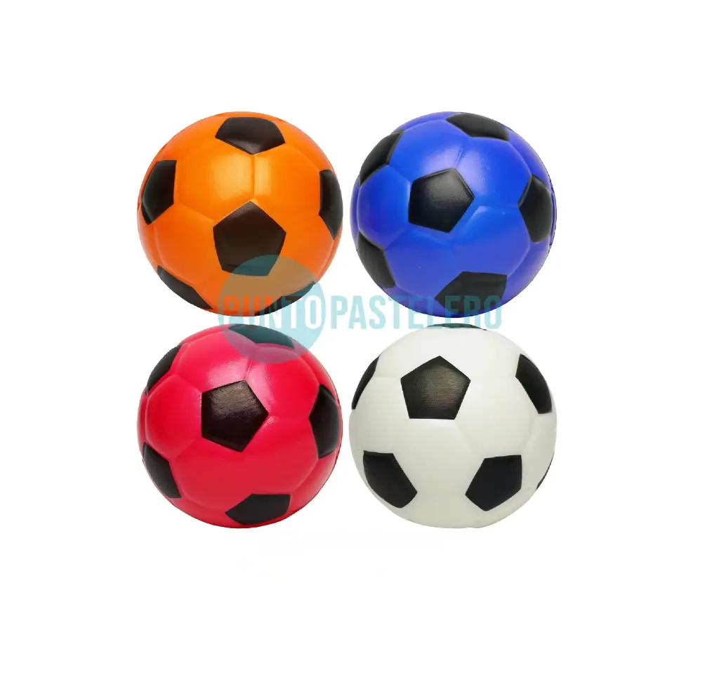 PELOTITAS DE FUTBOL COLORES (6 U.)