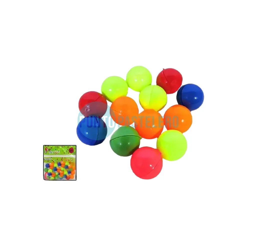 PELOTITA MULTICOLOR PIERROT (X 36 U.)
