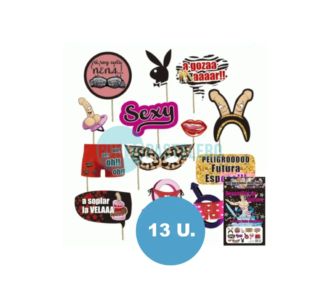 PINCHE PARA FOTO FIESTA DESPEDIDA DE SOLTERA (13 U.)