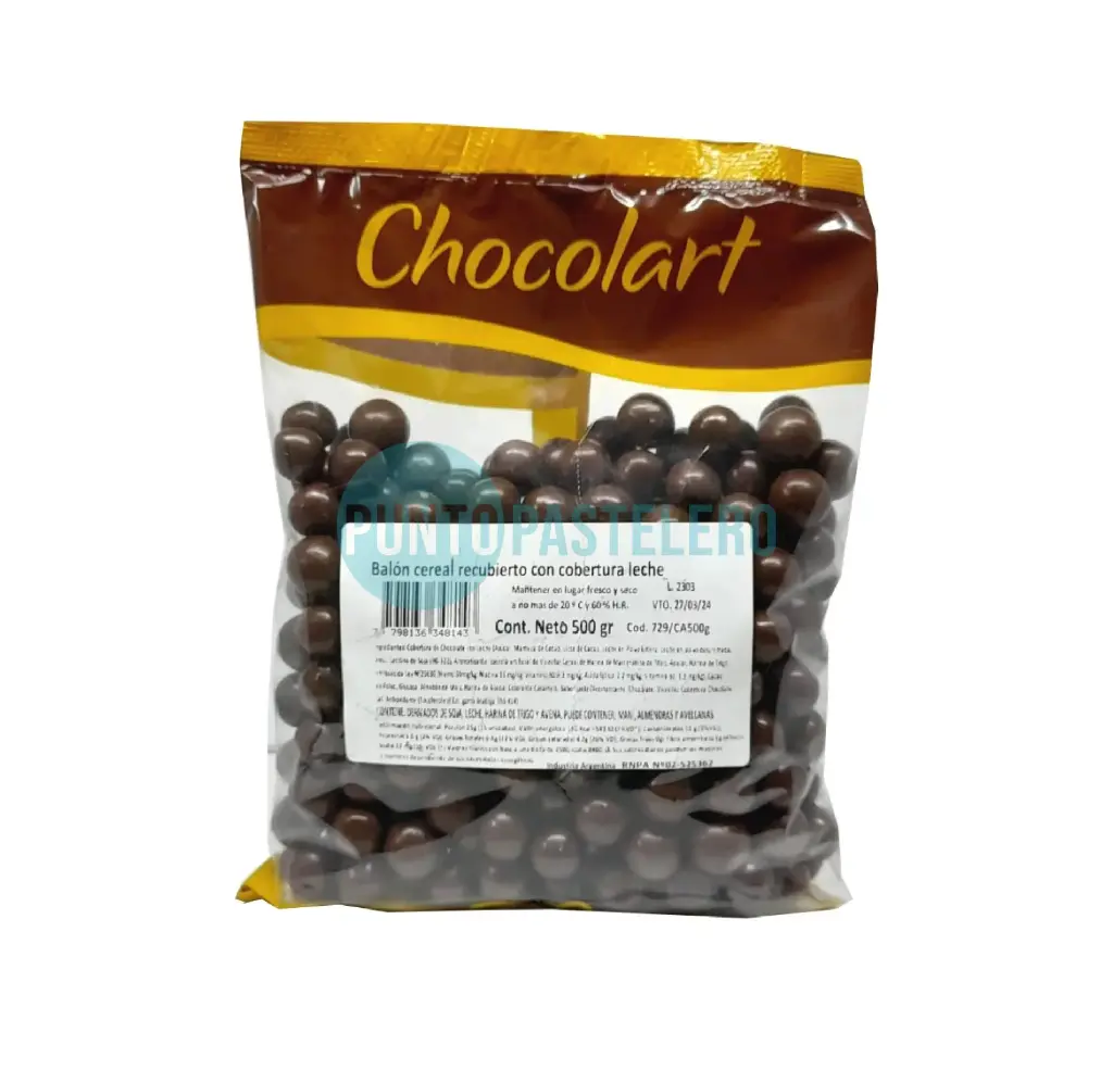 [7798136348143] CEREAL CROCANTE DE CHOCOLATE CON LECHE CHOCOLART (X 500 GR.)