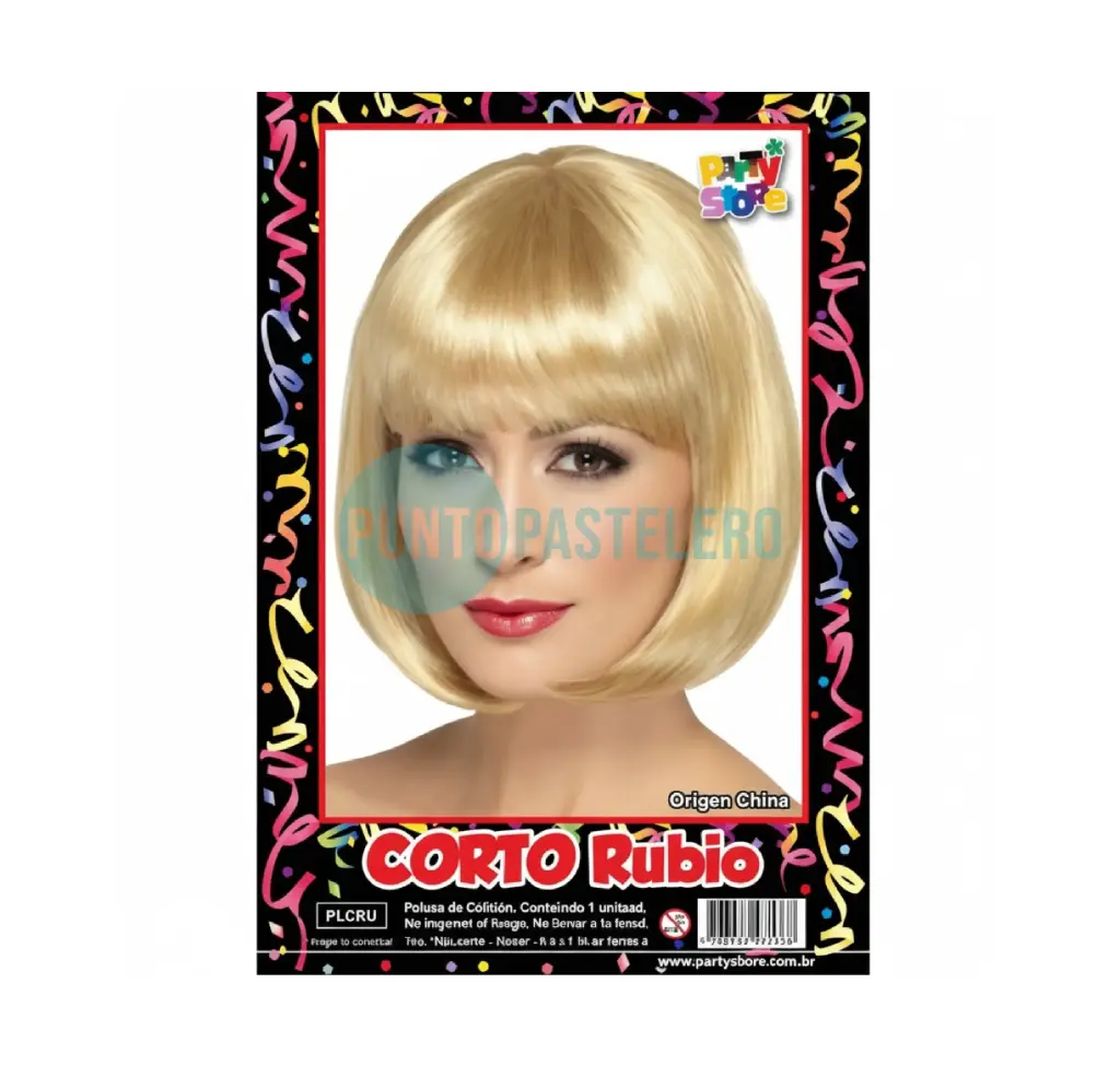 [7798147972887] PELUCA LACIA CORTA RUBIO PARTY STORE
