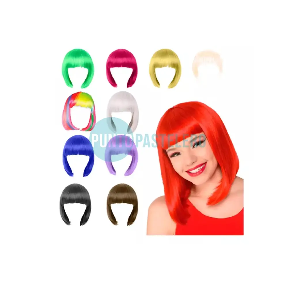 PELUCA LACIA CORTA VIOLETA PARTY STORE