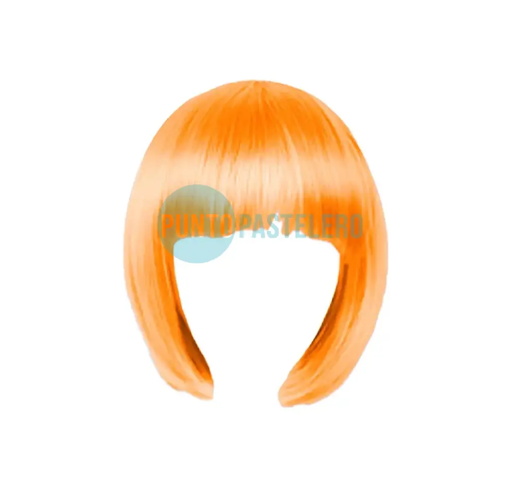 PELUCA LACIA CORTA NARANJA PARTY STORE
