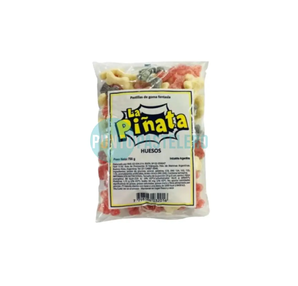 [7798186032016] GOMITAS LA PIÑATA HUESITOS (X 700 GR.)