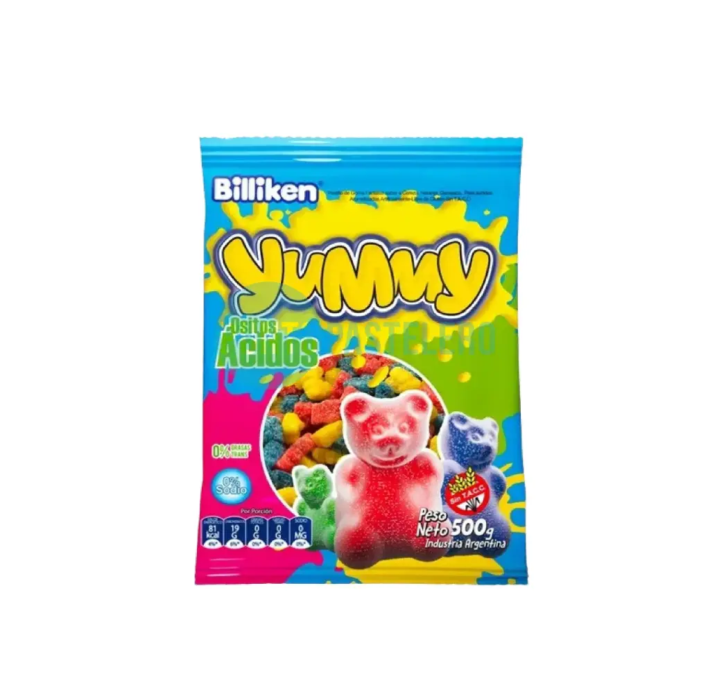 GOMITAS BILLIKEN YUMMY OSITOS ACIDOS (X 500 GR.)