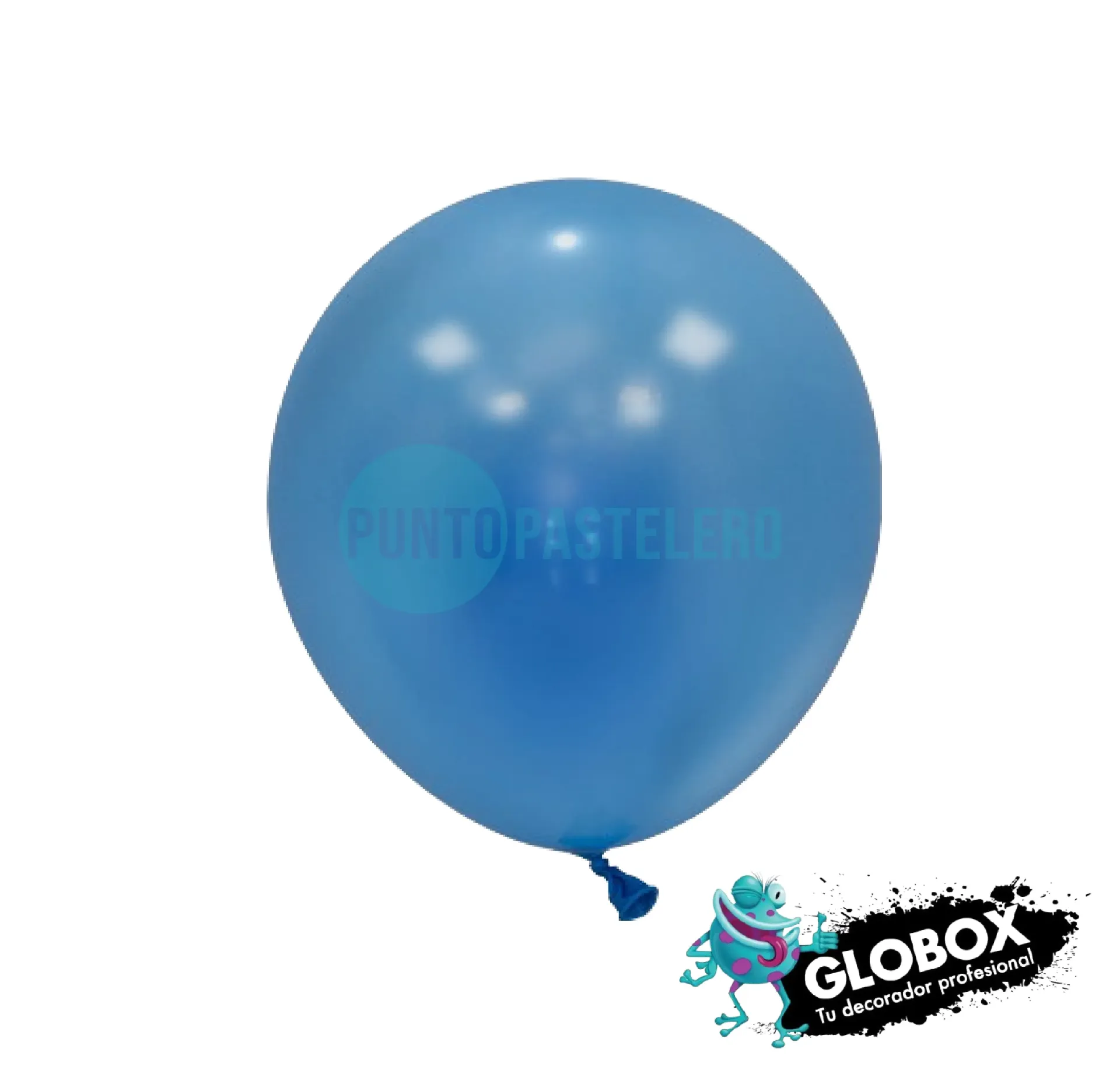 PACK GLOBO GLOBOX PERLADO 5" CELESTE (X 50 U.)