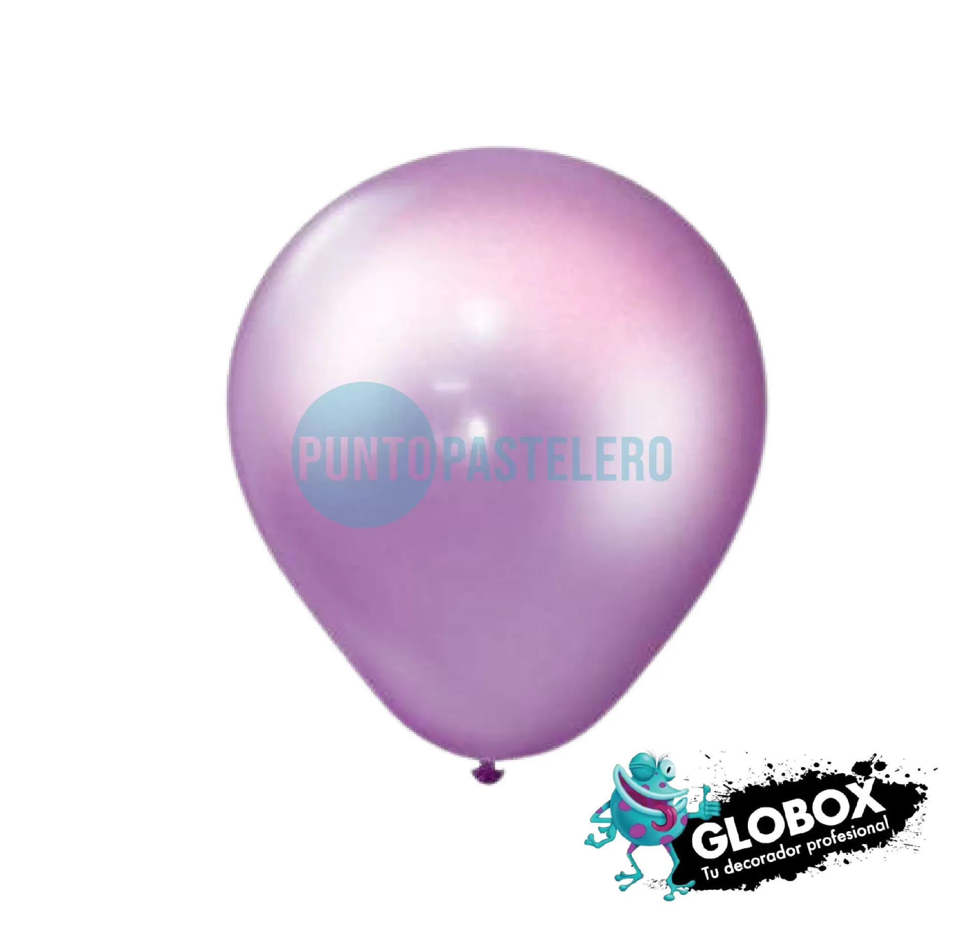 PACK GLOBO GLOBOX PERLADO 5" LILA CLARO (X 50 U.)