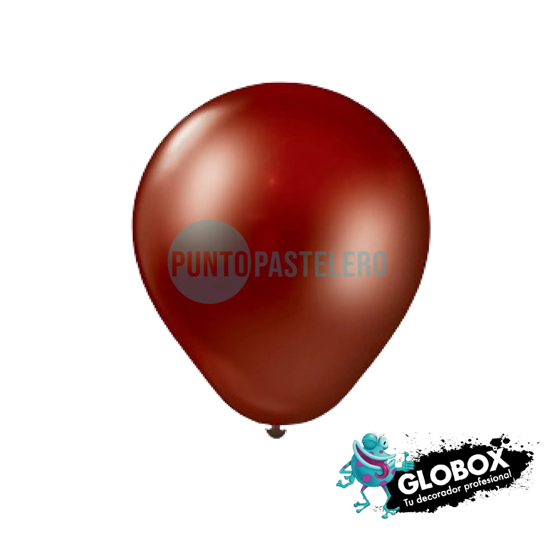 PACK GLOBO GLOBOX PERLADO 5" BORDO (X 50 U.)